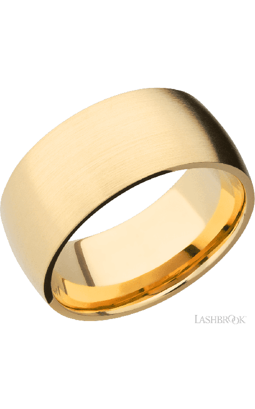 Lashbrook Wedding Band, Lashbrook, and 14K Yellow Gold Wedding Band 14KY10D-P