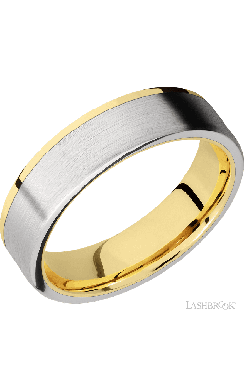 Lashbrook Wedding Band, Lashbrook, and 14K Yellow Gold Wedding Band 14KY6F15OCE/COBALT