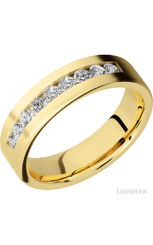 Lashbrook Wedding Band, Lashbrook, and 14K Yellow Gold Wedding Band 14KY6FDIA9X.07CH-P