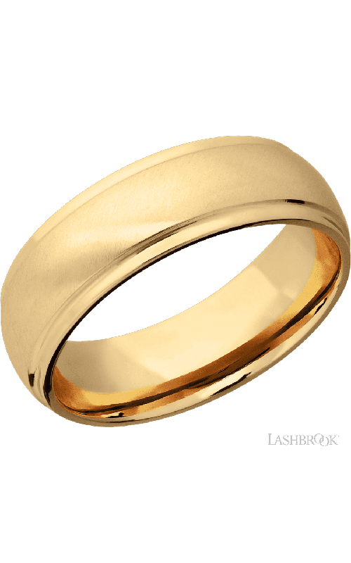 Lashbrook Wedding Band, Lashbrook, and 14K Yellow Gold Wedding Band 14KY7DGE-P