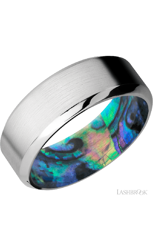 Lashbrook Wedding Band, Lashbrook, and Cobalt Chrome Wedding Band ABALONESLEEVECC8HB