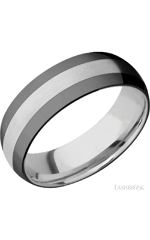 Lashbrook Wedding Band, Lashbrook, and Cobalt Chrome Wedding Band CC7D22OCE/ZIRCONIUM