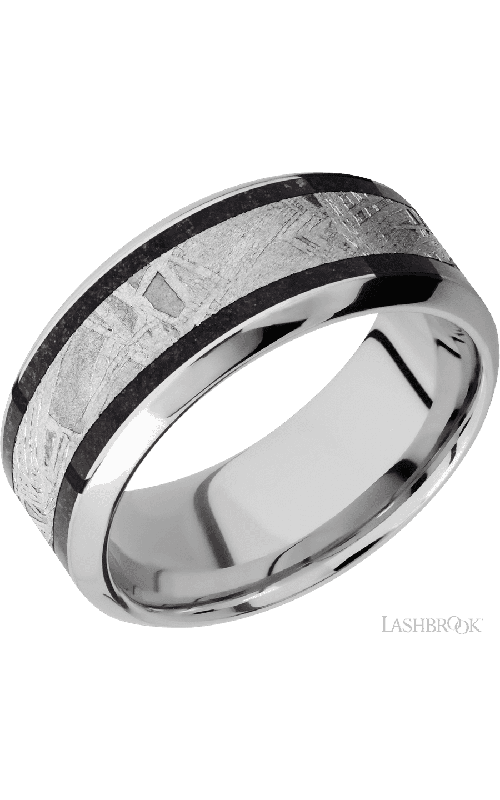 Lashbrook Wedding Band, Lashbrook, and Cobalt Chrome Wedding Band CC9HB16/MOSAIC14/METEORITE