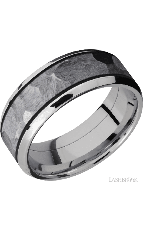 Lashbrook Wedding Band, Lashbrook, and Cobalt Chrome Wedding Band CCPF8B15(NS)/TANTALUM/MGA