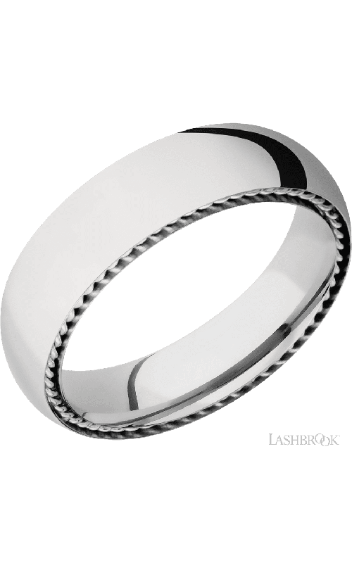 Lashbrook Wedding Band, Lashbrook, and 14K White Gold Wedding Band 14KW6DSIDEBRAID/14KW