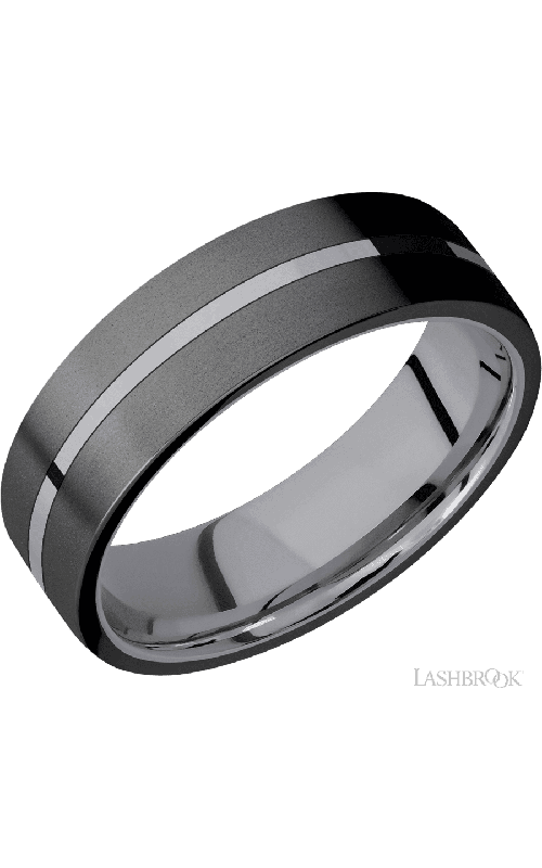Lashbrook Wedding Band, Lashbrook, and Tantalum Wedding Band TA7F23OCE/ZIRCONIUM Lashbrook Wedding Band, Lashbrook, and Tantalum Wedding Band TA7F23OCE/ZIRCONIUM