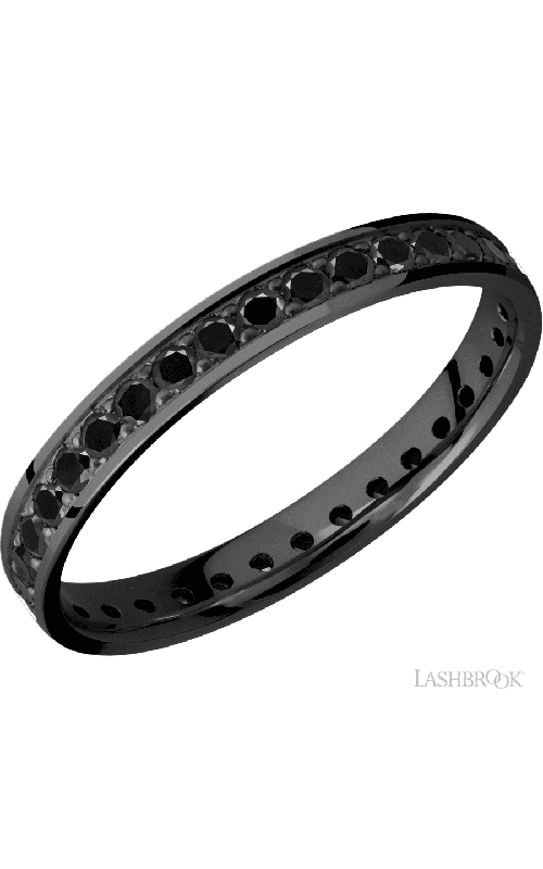 Lashbrook Wedding Band, Lashbrook, and Zirconium Wedding Band Z3FETERNITYBLKDIA.03BEAD Lashbrook Wedding Band, Lashbrook, and Zirconium Wedding Band Z3FETERNITYBLKDIA.03BEAD
