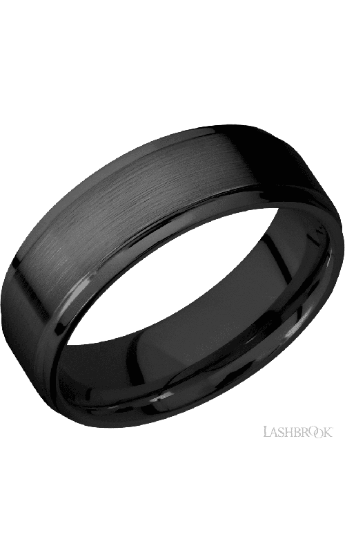 Lashbrook Wedding Band, Lashbrook, and Zirconium Wedding Band Z7FGE