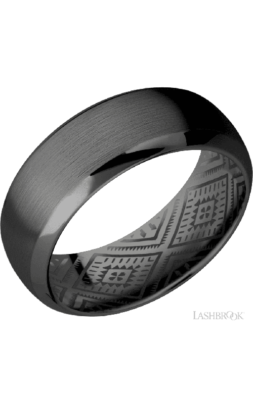 Lashbrook Wedding Band, Lashbrook, and Zirconium Wedding Band Z8DB