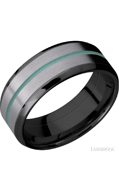 Lashbrook Wedding Band, Lashbrook, and Zirconium Wedding Band ZPF8B16(NS)/TANTALUM11/A