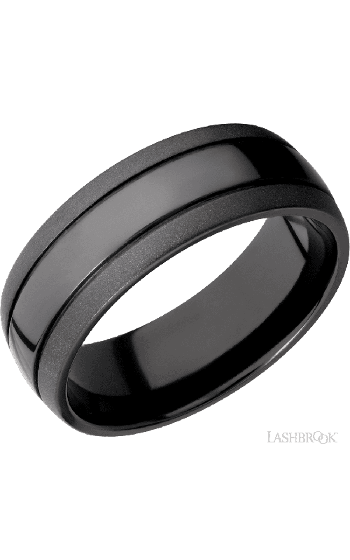 Lashbrook Wedding Band, Lashbrook, and Zirconium Wedding Band Z8D2.5