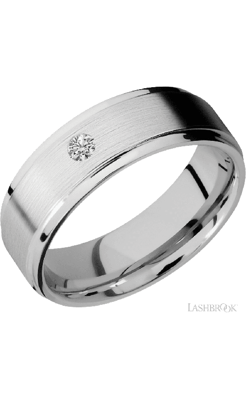 Lashbrook Wedding Band, Lashbrook, and 14K White Gold Wedding Band 14KW7FGEDIA.10F-P Lashbrook Wedding Band, Lashbrook, and 14K White Gold Wedding Band 14KW7FGEDIA.10F-P