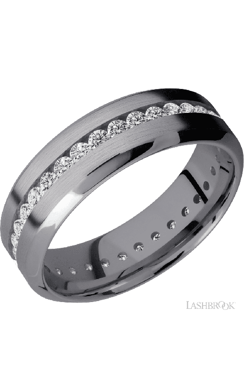 Lashbrook Wedding Band, Lashbrook, and Tantalum Wedding Band TA7HBETERNITYLABDIA.03CH
