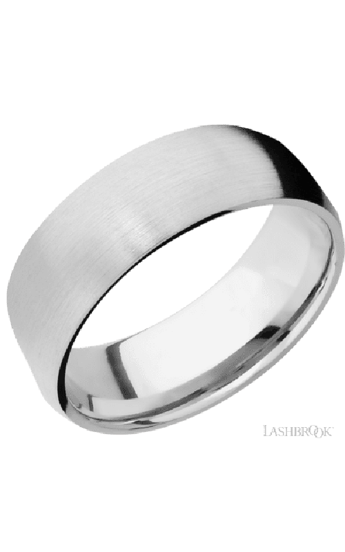 Lashbrook Wedding Band, Lashbrook, and 14K White Gold Wedding Band 14KW8DSIDEBRAID/14KWDIA3ROWETERNITY.015BEAD