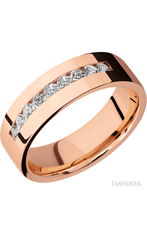 Lashbrook Wedding Band, Lashbrook, and 14K Rose Gold Wedding Band 14KR7FDIA9X.05CH-P Lashbrook Wedding Band, Lashbrook, and 14K Rose Gold Wedding Band 14KR7FDIA9X.05CH-P
