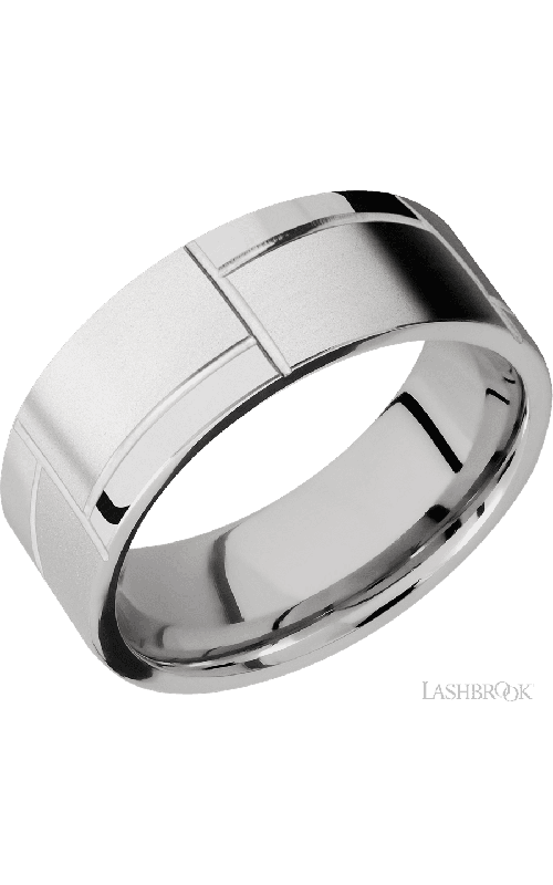 Lashbrook Wedding Band, Lashbrook, and 14K White Gold Wedding Band 14KW8F3GOCHR-P
