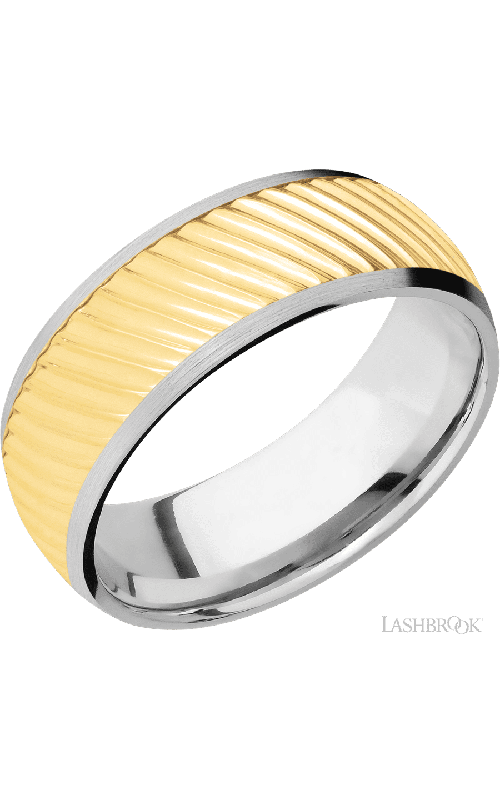 Lashbrook Wedding Band, Lashbrook, and 14K White Gold Wedding Band 14KW8D16/14KYRIPPLE