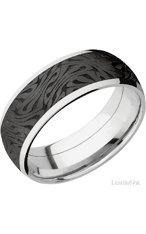 Lashbrook Wedding Band, Lashbrook, and Cobalt Chrome Wedding Band CCPF8D16/ZIRCONIUM/LCVESCHER1