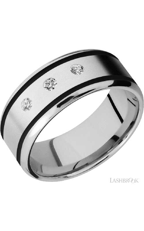Lashbrook Wedding Band, Lashbrook, and Cobalt Chrome Wedding Band CC9B21W(NS)/ADIA3X.05F