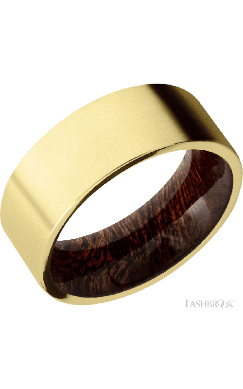 Lashbrook Wedding Band, Lashbrook, and 14K Yellow Gold Wedding Band HWSLEEVE14KY8FR