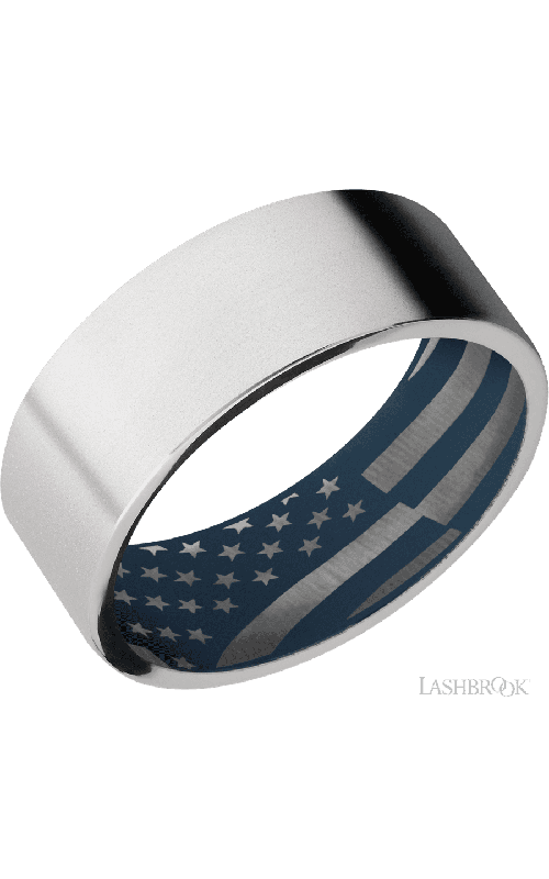 Lashbrook Wedding Band, Lashbrook, and Cobalt Chrome Wedding Band CC8FR