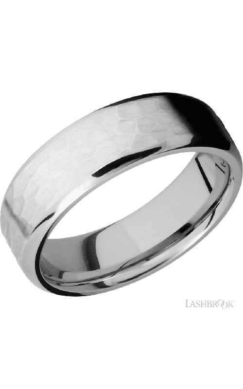 7 mm wide Beveled Cobalt Chrome band.