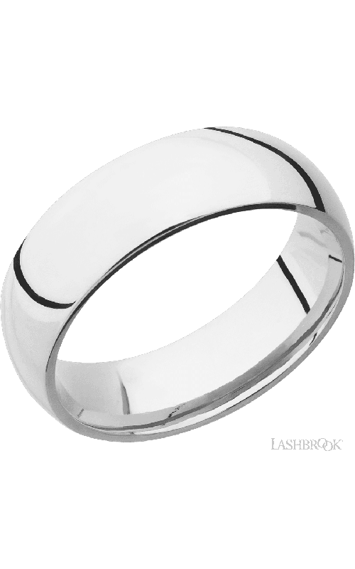 7 mm wide Domed Cobalt Chrome band.