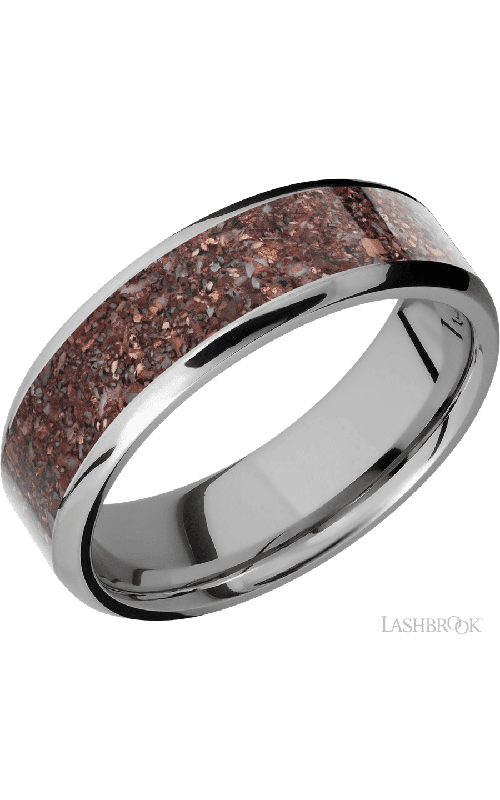 Lashbrook Wedding Band, Lashbrook, and Titanium Wedding Band 7B15(NS)/MOSAIC