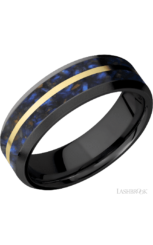 Lashbrook Wedding Band, Lashbrook, and Zirconium Wedding Band Z7B15(NS)/MOSAIC11/14KY