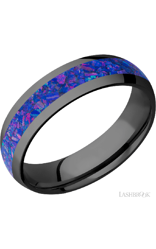 Lashbrook Wedding Band, Lashbrook, and Zirconium Wedding Band Z6D13/MOSAIC