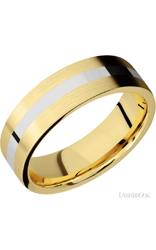 Lashbrook Wedding Band, Lashbrook, and 14K Yellow Gold Wedding Band 14KY7F12/14KW
