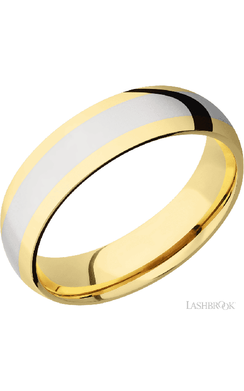 Lashbrook Wedding Band, Lashbrook, and 14K Yellow Gold Wedding Band 14KY6D13/14KW