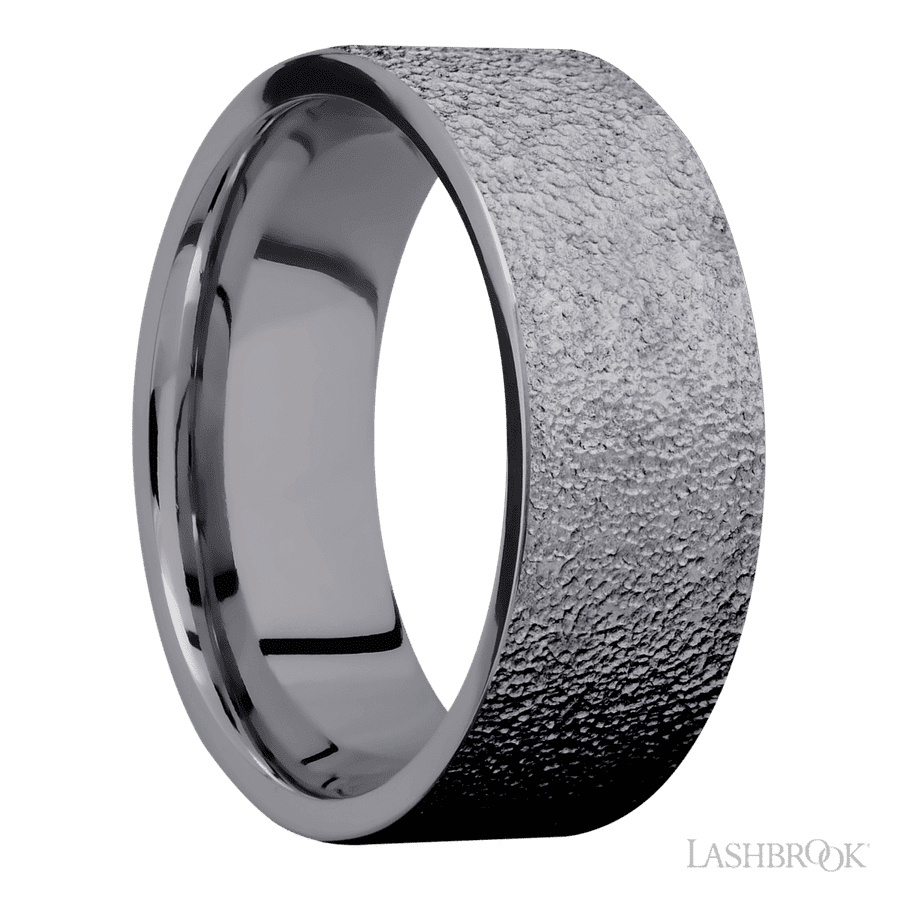 8 mm wide Flat Tantalum band. view 2