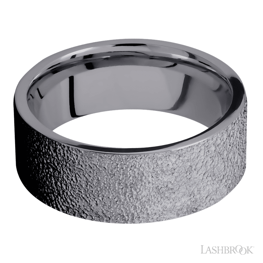 8 mm wide Flat Tantalum band. view 3
