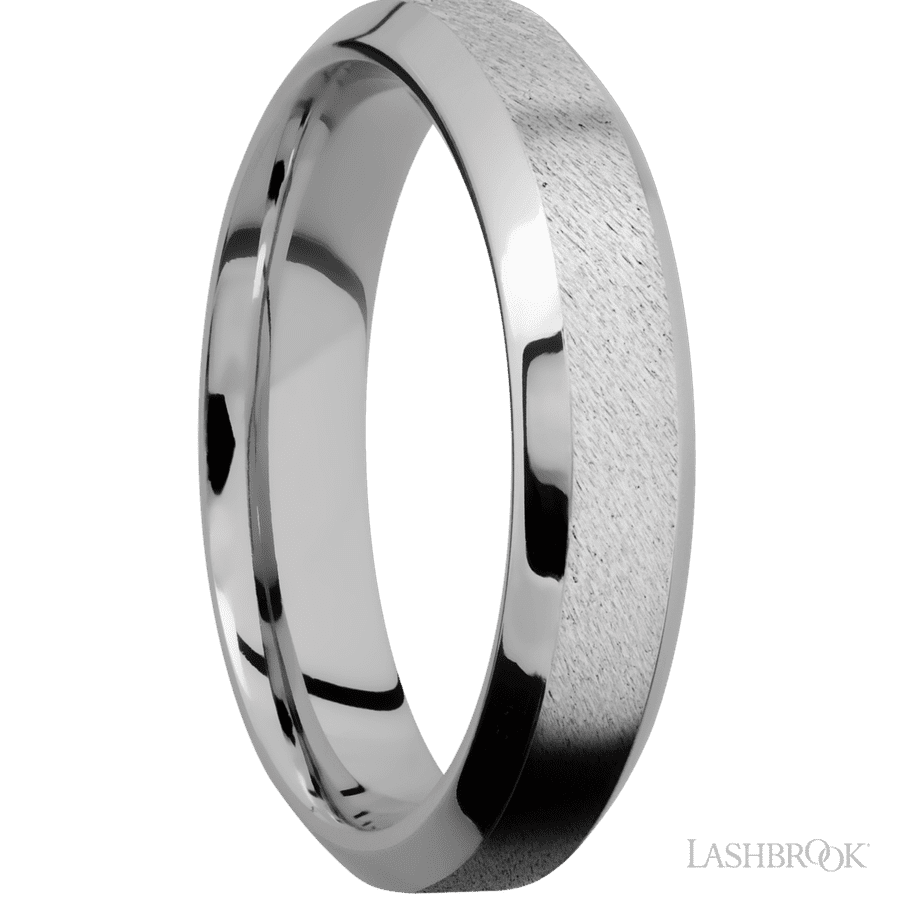 5 mm wide High Bevel Cobalt Chrome band. view 2