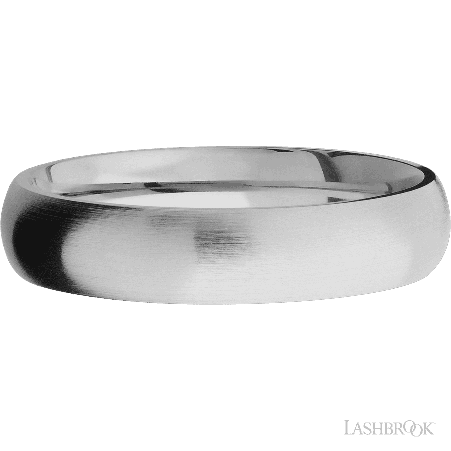 5 mm wide Domed Titanium band. view 3