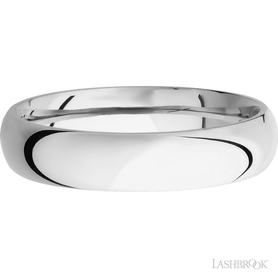 5 mm wide Domed Cobalt Chrome band. view 3