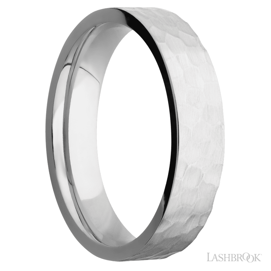 5 mm wide Flat Cobalt Chrome band. view 2