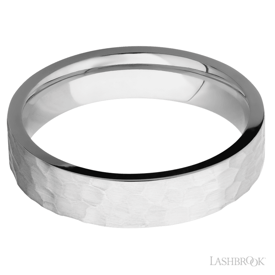5 mm wide Flat Cobalt Chrome band. view 3