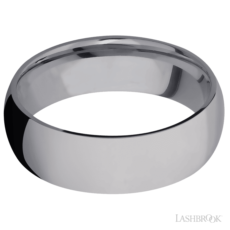 7 mm wide Domed Tantalum band. view 3