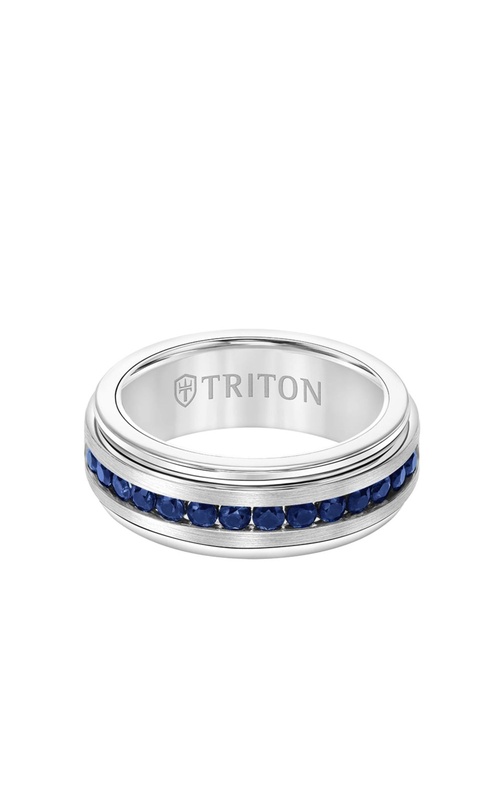 Triton Wedding Bands Stone 22-6071SWCS-G