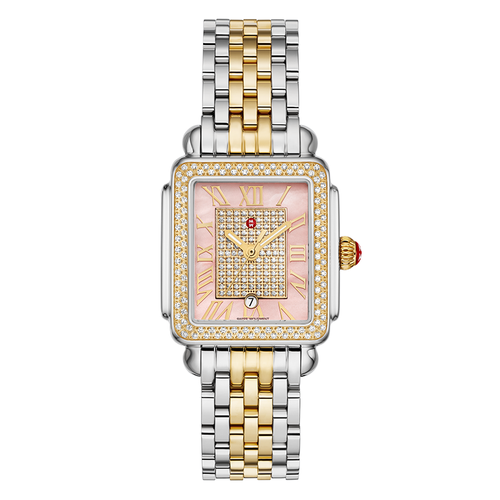 Michele Limited Edition Deco Madison Mid Two-Tone 18K Gold  display picture 3