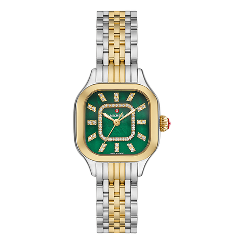 Michelle Meggie Two-Tone Steel Diamond Dial Watch MWW33B000018