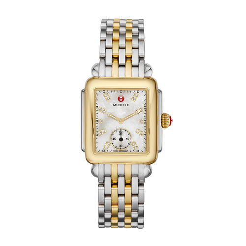 Michele Deco Mid Two-Tone, Diamond Dial Watch MWW06V000042
