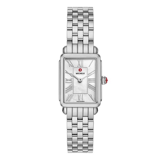 Michele Deco Two-Tone 18k Gold Diamond Watch MWW06A000776 display picture 3