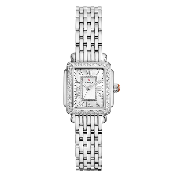 Michele Deco Madison Mini Diamond Stainless Steel Watch MWW06D000171