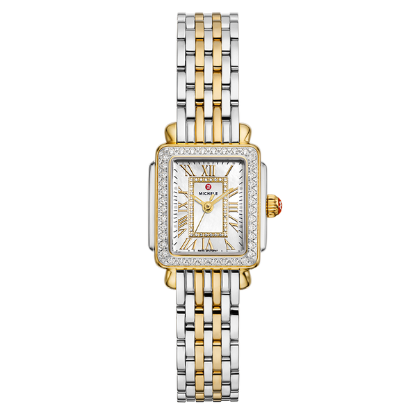 Michele Deco Madison Mini Diamond Two-Tone 18K Gold-Plated  display picture 3
