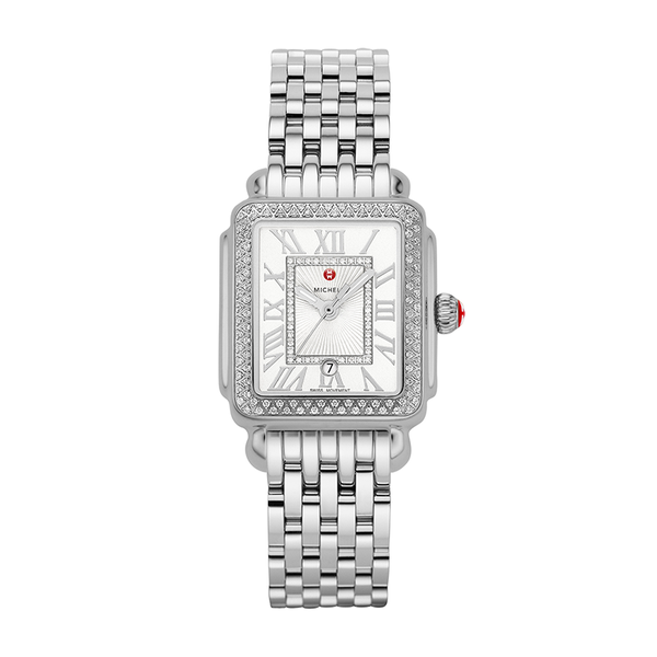 Michele Deco Madison Mid Stainless Steel Diamond Watch  display picture 1