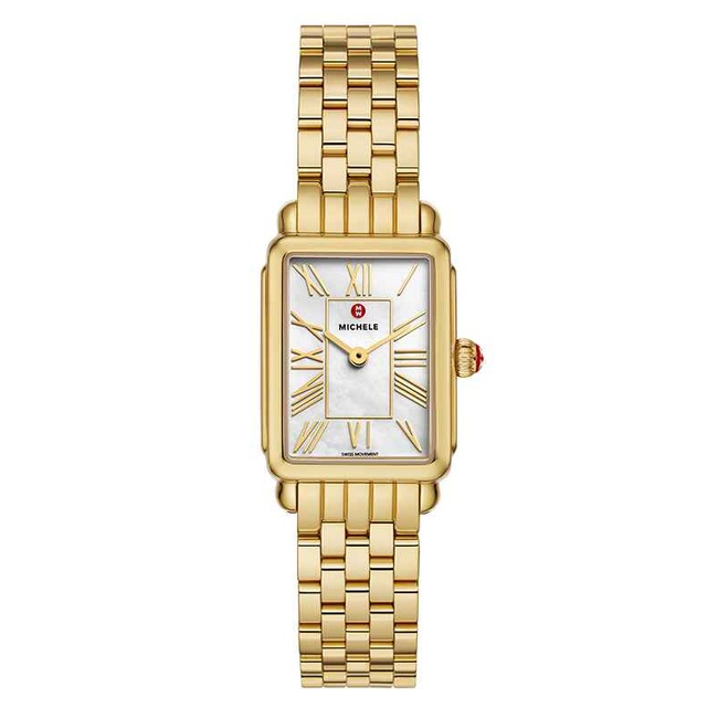Michele Deco Madison Mid Two-Tone Diamond Dial Watch MWW06G000013