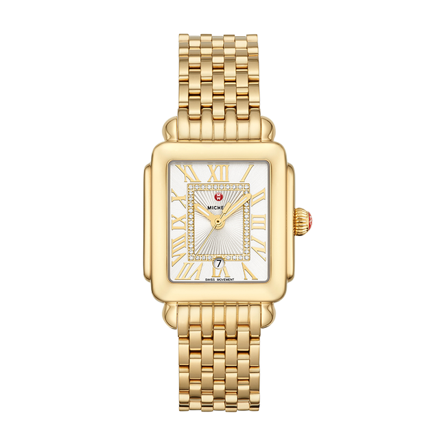 Michele Deco Madison Mid Two-Tone Diamond Dial Watch MWW06G000013